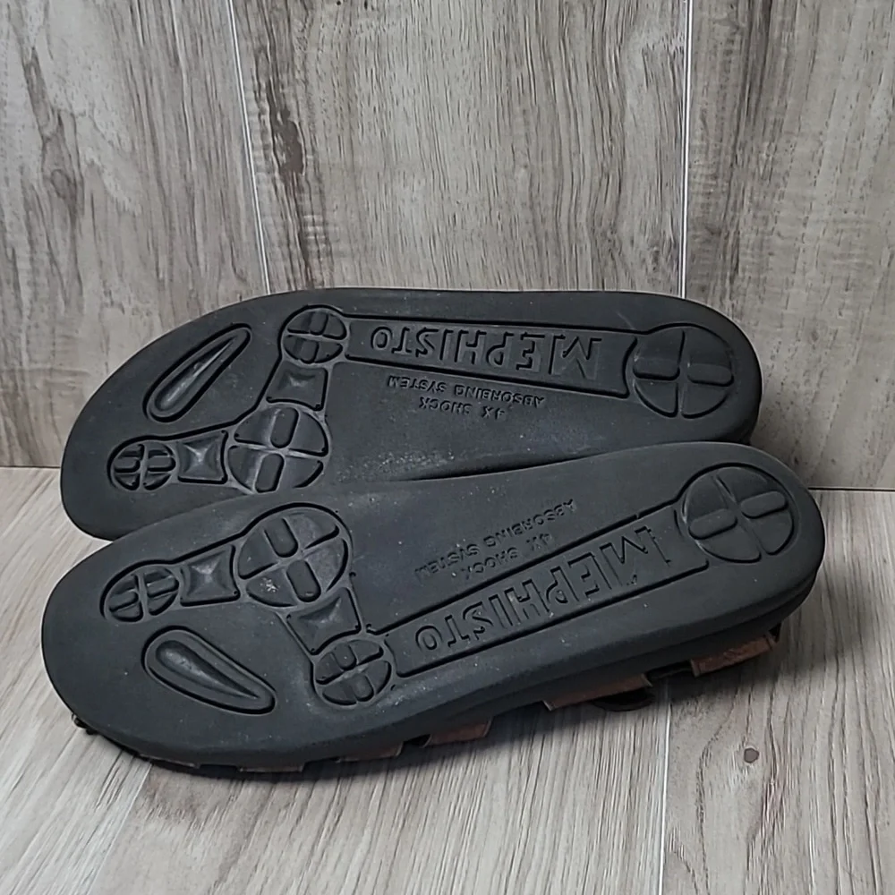 Mephisto Sam Fisherman Sandals Men’s Size 12 / EU 46 Brown Leather Comfort